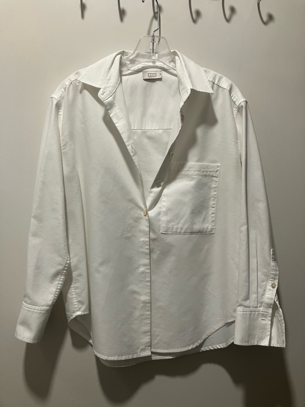AYR Deep End in white Oxford